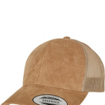 Suede Leather Trucker Cap