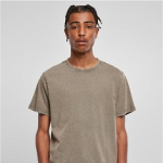 Acid Washed Round Neck Tee